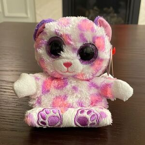 2016 Ty Peak-a-Boos Savannah the Pink and Purple Kitty Cat NWT 6” tall EUC